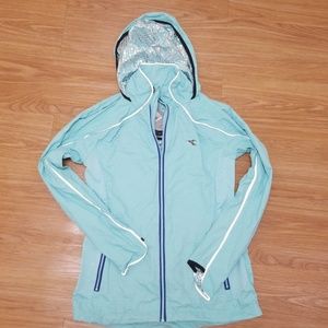 Diadora womens nylon insulated running jacket
